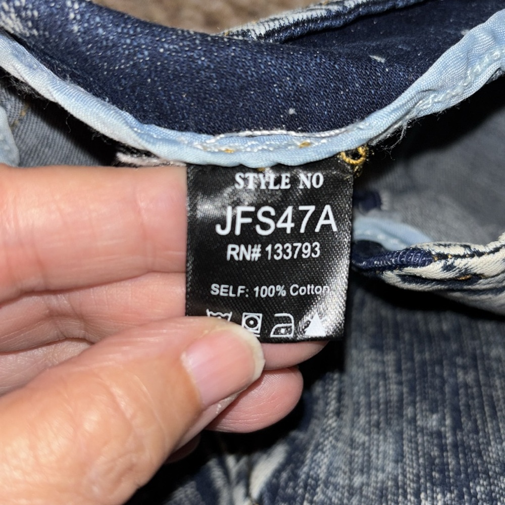 POL Denim Asymmetrical Skirt with Zipper Detail Small NWOT - Picture 6 of 8